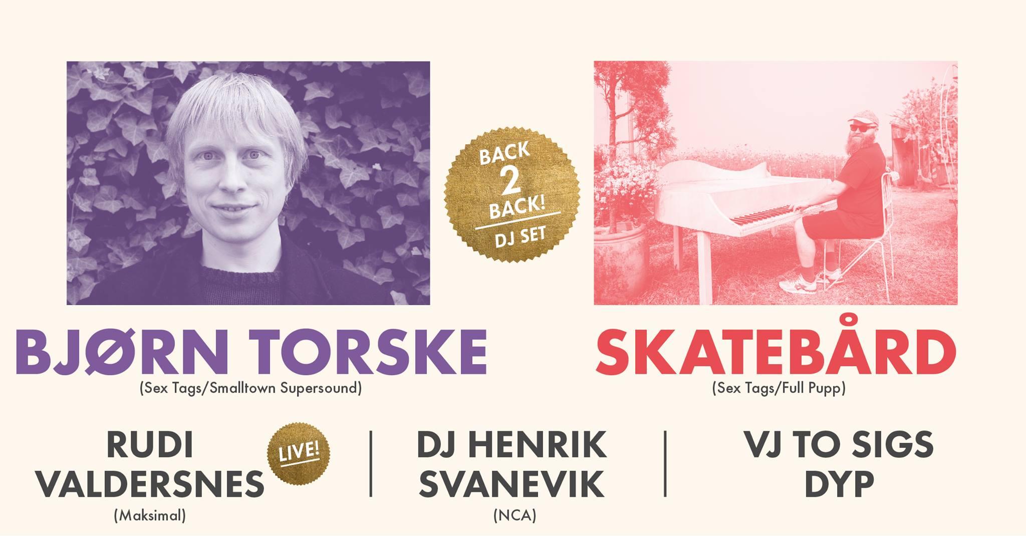 NCAxEKKO pres: Bjørn Torske b2b Skatebård + Rudi Valdersnes
